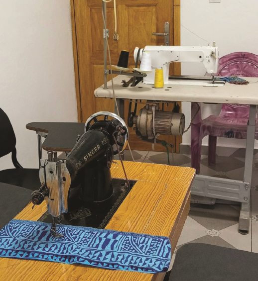 Atelier de couture avec machines